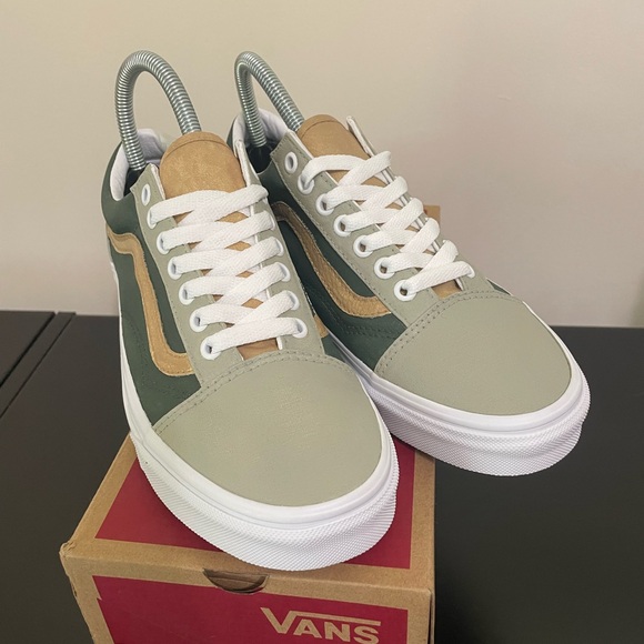 Vans old Skool customs olive and gold - Picture 4 of 6
